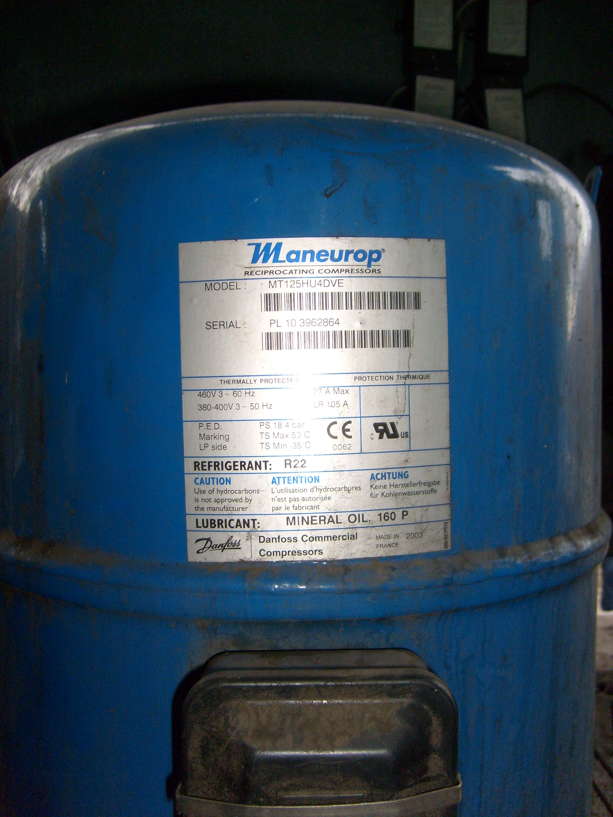 Maneurop MT100 - MTZ100